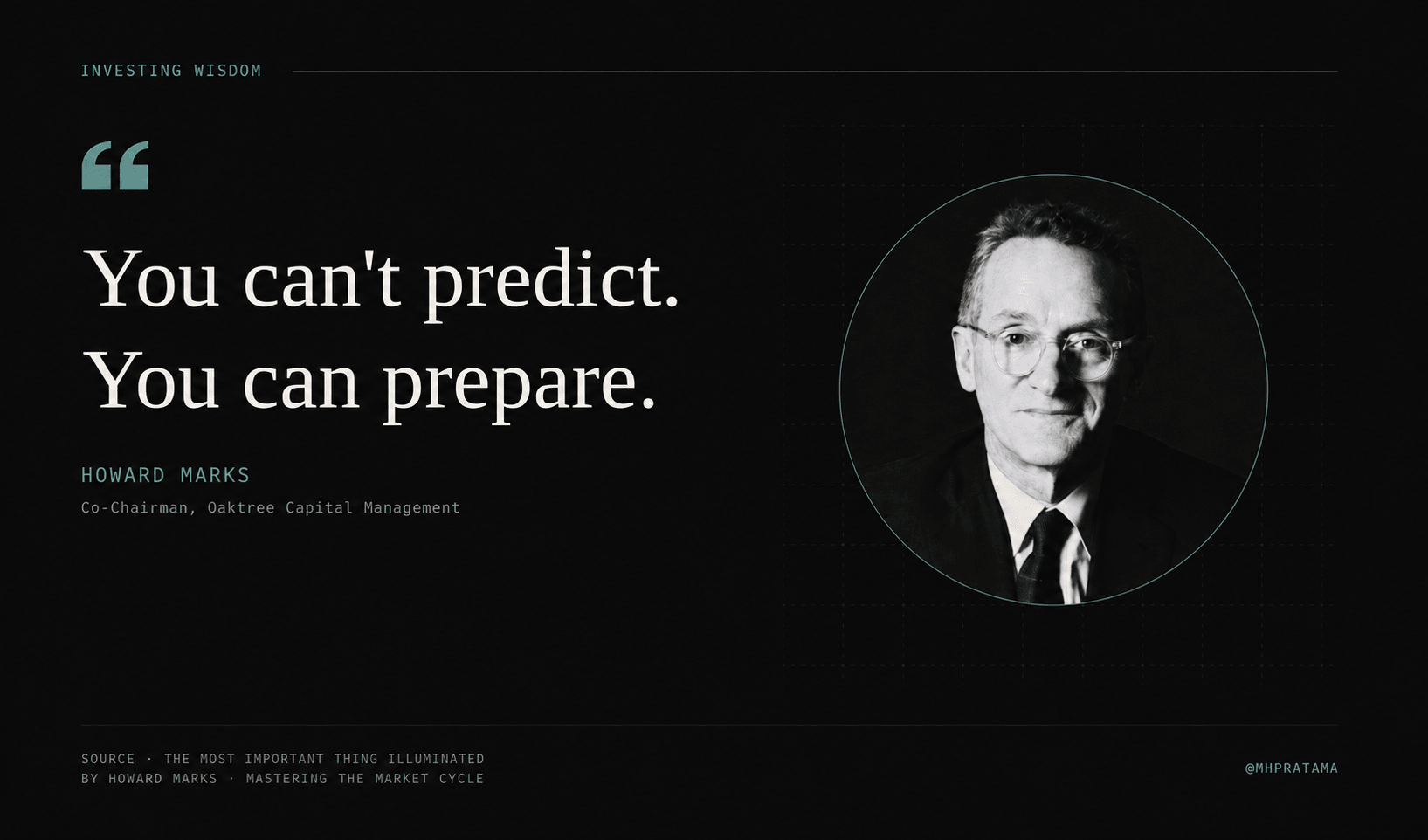 Stay sane in the insanity — investor quote